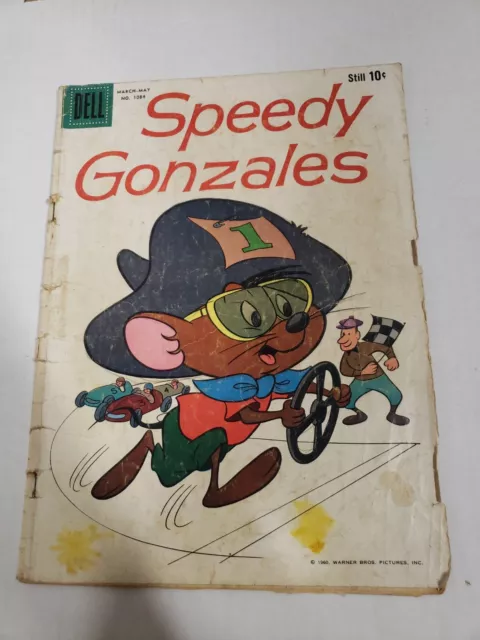 Four Color 1084 1st Speedy Gonzales cover solo Dell 1960 Looney Tunes Bugs Bunny