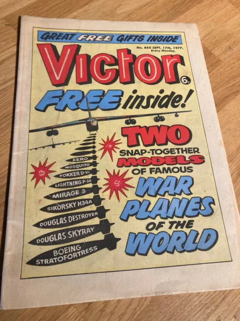 Victor Comic Magazine - No. 865 - 17th Sept 1977 - Good Condition