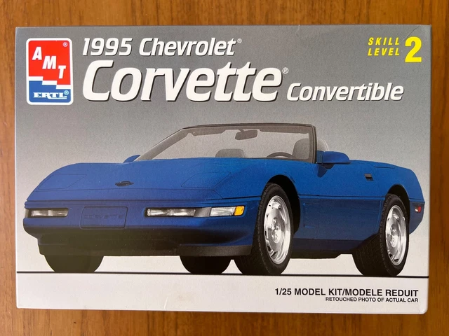 AMT ERTL 1995 Chevrolet Corvette Convertible 1:25 Model Kit - Vintage ...