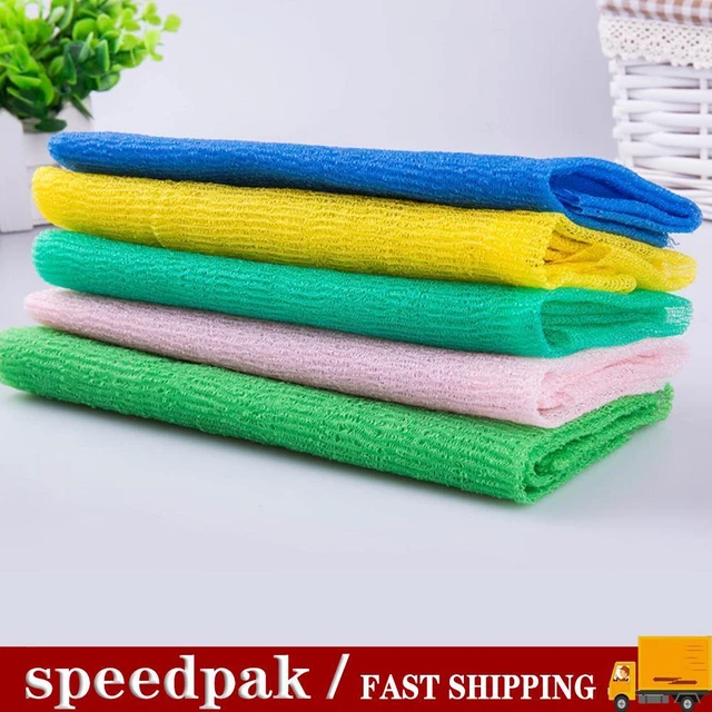 Toallitas de baño de nailon cepillo trasero toalla ducha exfoliante 30*90 cm T1H accesorio S8H7