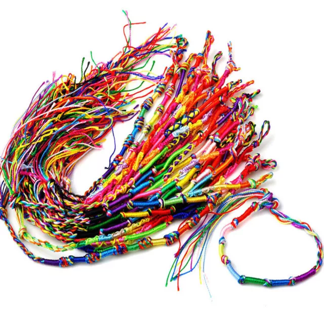 Colourful Handmade Friendship Bracelets - Party Bag - Boho -Gift -Packs of  1-100
