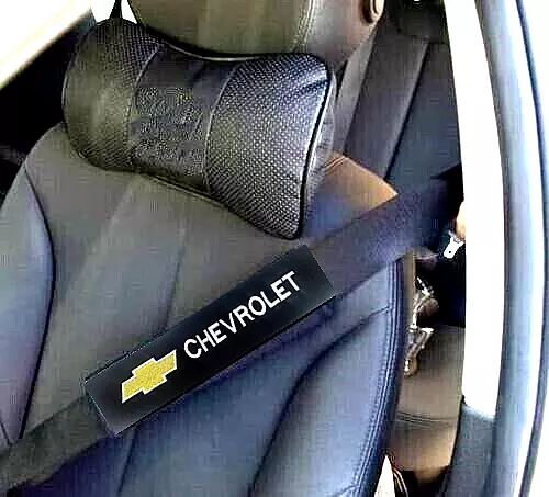 Chevrolet Seatbelt Covers - Shoulder Belt With Logo - 2 Pcs