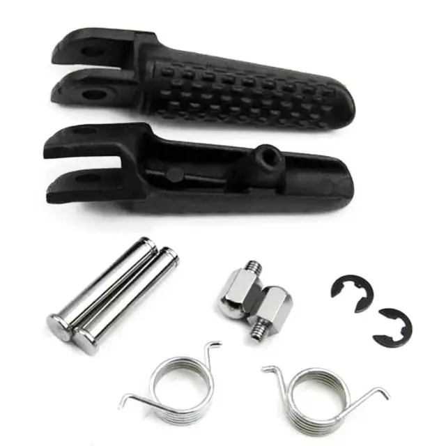 Universal Front Foot Peg Footrest For Honda CBR600 F4 F4i VFR800 VTR1000 Black