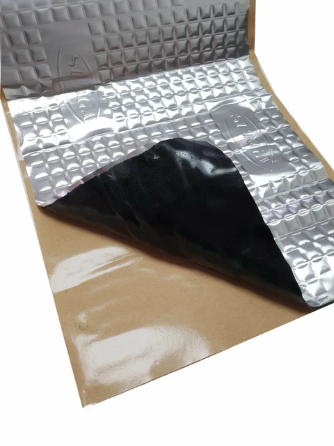 6 x Aluminum Butyl Insulation Mat Anti-Bump Mat DSM Bitumen Replacement Passenger Car Boat Household