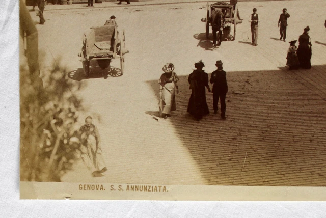 ALFREDO NOACK ca 1875 Original ALBUMEN Photograph S.S. ANNUNZIATA Genoa 3