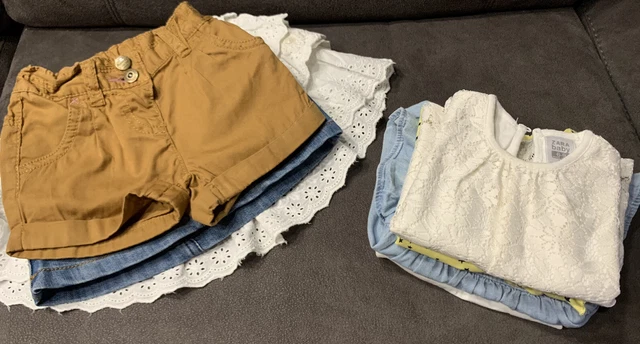 BUNDLE OF BABY GIRL'S CLOTHES - 7 items - 6 to 9 Months - GOOD CONDITION 