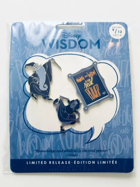 Disney Wisdom Collection 2019 Pin Set - Sword in the Stone - Merlin & Madam Mim