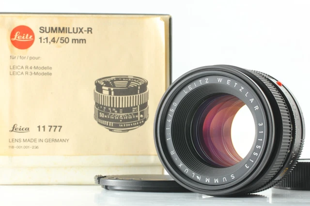 "NEAR MINT+++ w/ Box" Leica Leitz Wetzlar Summilux-R 50mm f/1.4 Lens 3Cam 11777