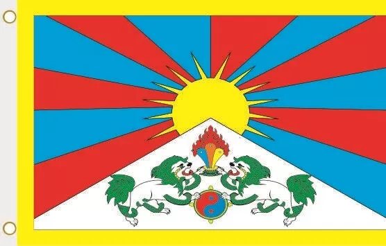Flagge Fahne Tibet 90 x 150 cm zum Hissen