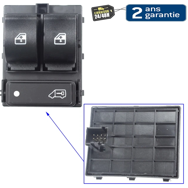Bouton Leve Vitre Avant Gauche Doblo Fiorino Qubo Ducato = 735487423 735421714