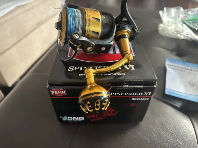 PENN SPINFISHER VI Ssvi4500 Never Used In Box With Slammer3 Handle