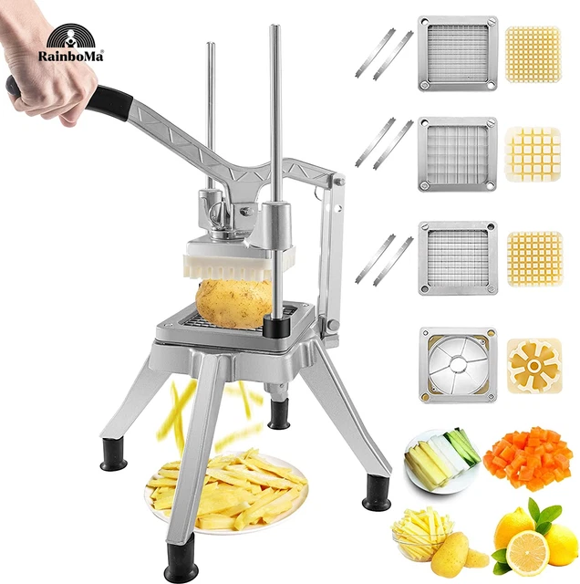 VEVOR Commercial Chopper W/ 4 Replacement Blades Commercial Vegetable Chopper St