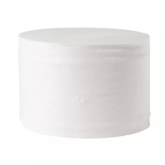 Coreless 2 Ply Toilet Tissue Roll Mini Jumbo 80m 800 Sheet Per Roll Pure Paper