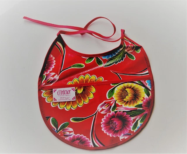 El Interior Bright Mexican Floral Baby Bibs Toddler Water Resistant