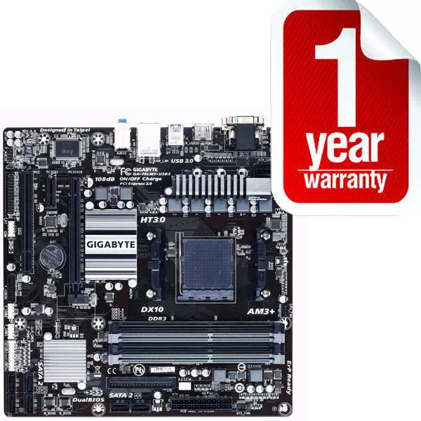 Gigabyte GA-78LMT-USB3 Rev 5.0 AMD FX Socket AM3+ FX Motherboard With Warranty