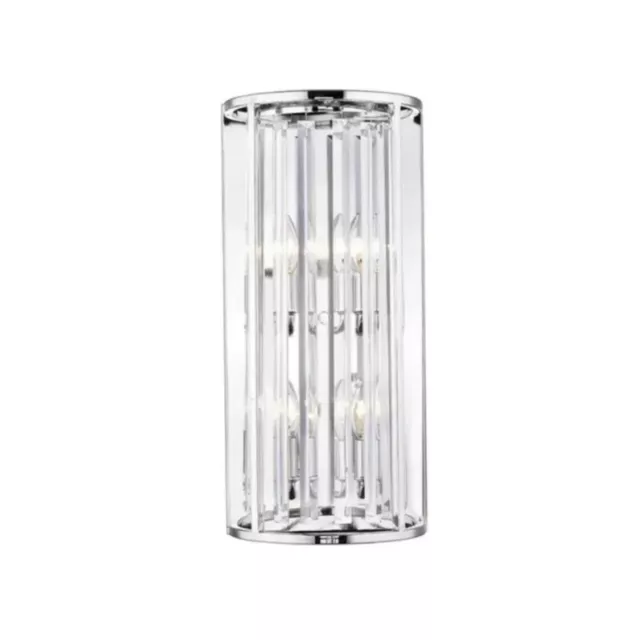 Monarch 4 Light Wall Sconce in Chrome Z-Lite Light Fixture#36