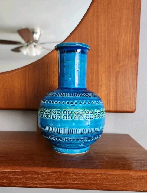 BITOSSI FLAVIA RIMINI Blue Flower Vase Large Handmade Itary