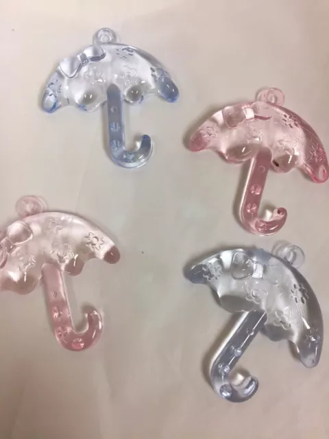 12 pcs acrylic umbrella decoration for baby shower (FREE SHIPPING)