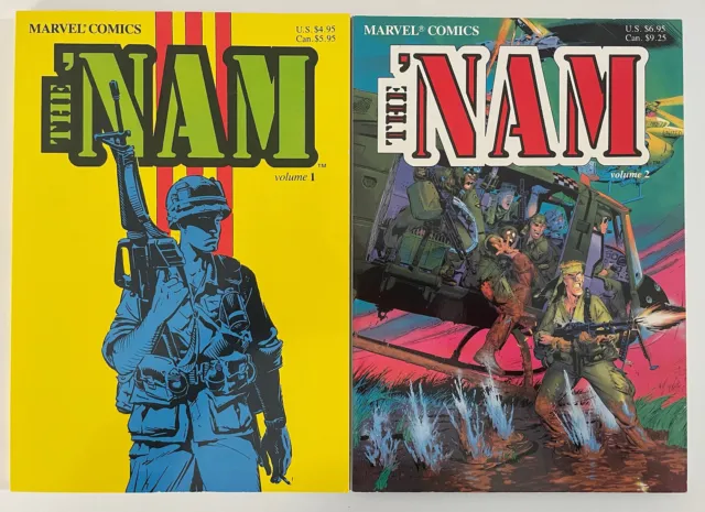The 'Nam Vol  1 & 2 (1992) Set Marvel Comics GN TPB OOP VF/NM or Better