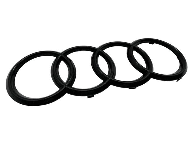 OEM AUDI RINGS emblem black Q7 SQ7 4M front radiator grille original ...