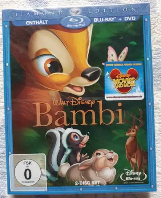 Bambi - Diamond Edition (+ DVD) [Blu-ray]  im Pappschuber NEU OVP