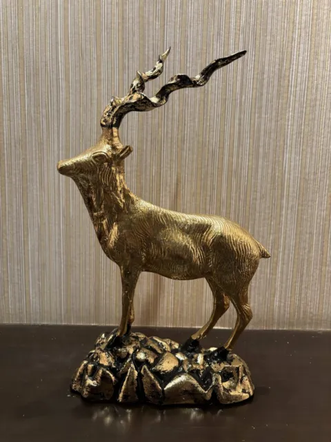 Bronze Deer Statue, Deer Sculpture, African antelope, Impala, Kudu Animal Gift