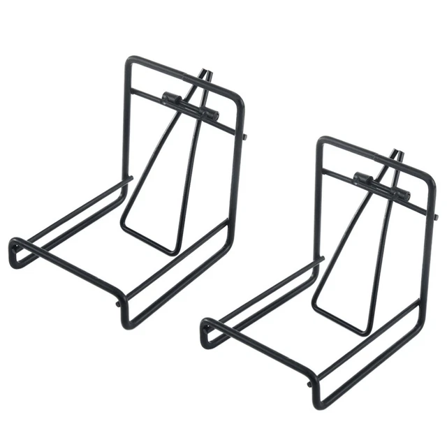 2 Supports à Bols En Fer Forgé NBEADS - Présentoir Décoratif Pour Plats, Bols Ou Photos - Noir, 2 Tailles - 2