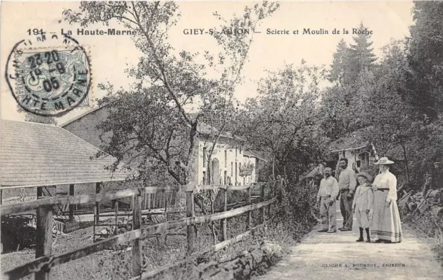 Cpa 52 Giey S Aujon Sawmill Et Moulin De La Roche
