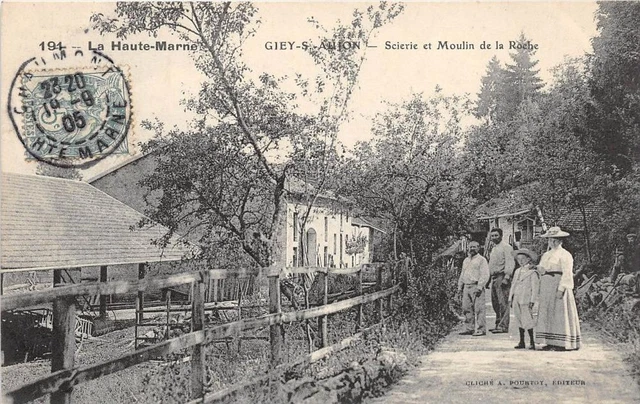 Cpa 52 Giey S Aujon Sawmill Et Moulin De La Roche