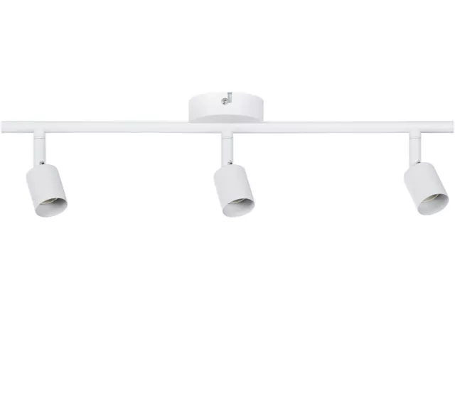 Faretto Lampadario Soffitto Orientabile Bianco Parete 3 Portalampade GU10 934