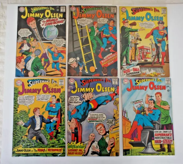 Jimmy Olsen Supermans Pal Silver-Age Comics #105 - 110  Joblot Of 6 Issues