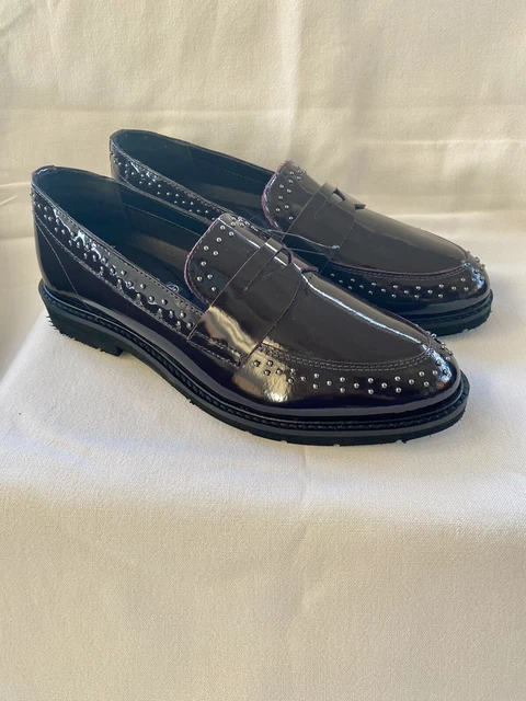Next burgundy shoes sale