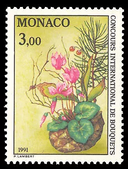 Monaco #YT1759 MNH 1991 Bouquet Cyclamen [1749]