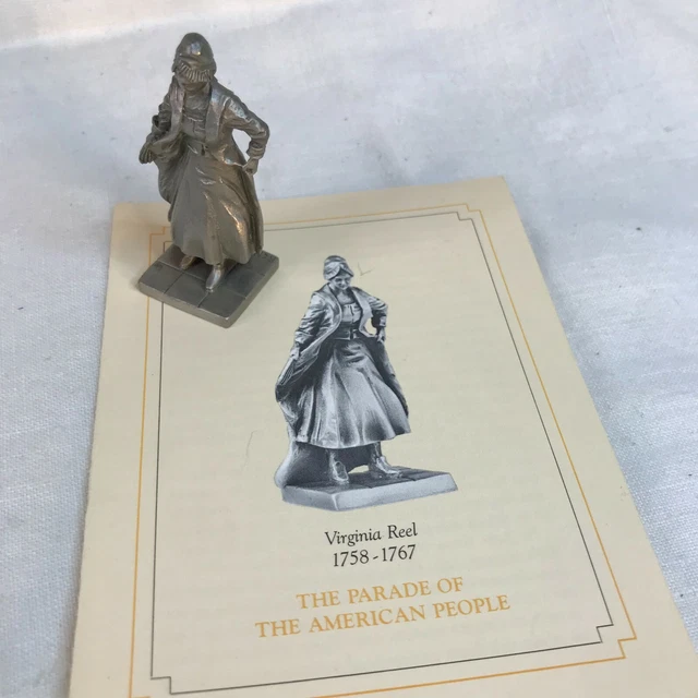 Saturday Evening Post Parade Of American People Pewter : "VIRGINIA REEL" 1981