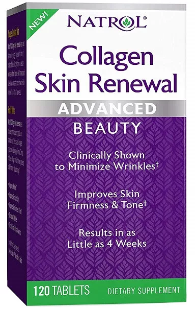 (60g, 365,17 EUR/1Kg) Natrol Collagen Skin Renewal - 120 tabs