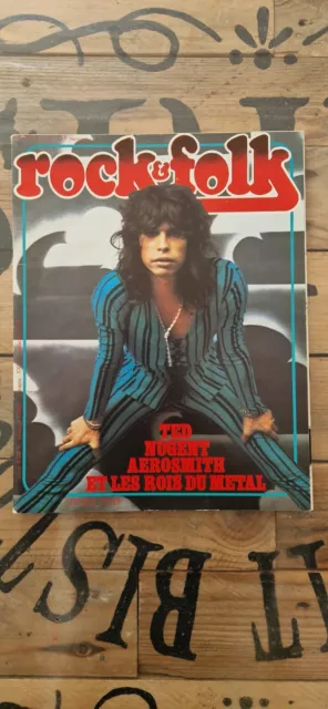 Magazine Rock & Folk Ted Nugent Aerosmith et les rois du métal N°123 Avril 1977
