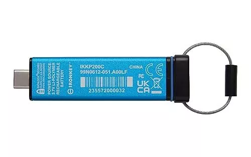 (TG. 64GB) Kingston IronKey Keypad 200C Drive flash Type-C USB, crittografia har 3