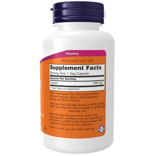 INOSITOL 100 VEG Caps 500 Mg by Now Foods £19.36 - PicClick UK