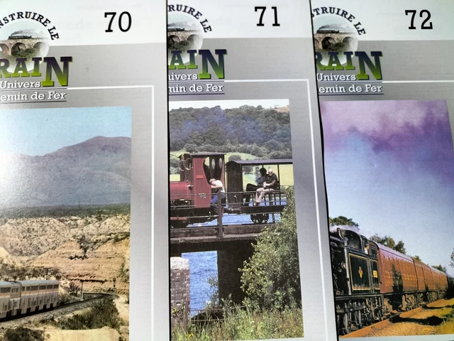 LOT DE 3 Construire le TRAIN l'Univers du CHEMIN de FER : Numéros 70