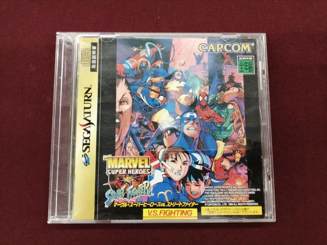 Lot 4 PS1 Marvel Super Heroes Vs Street Fighter Capcom EX SNK Pro  Playstation JP