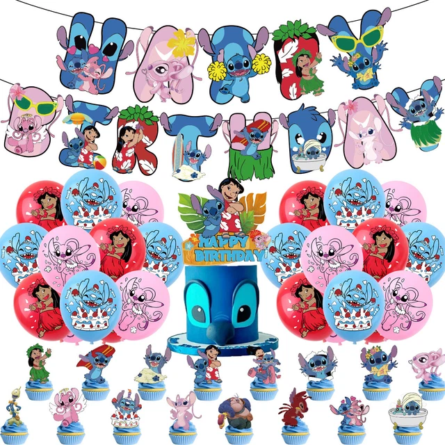 Stitc Kindergeburtstag Dekoration-Set – 82-teilig, Bluey-Motive, Mit Luftballons, Tischdecke & Flaggen