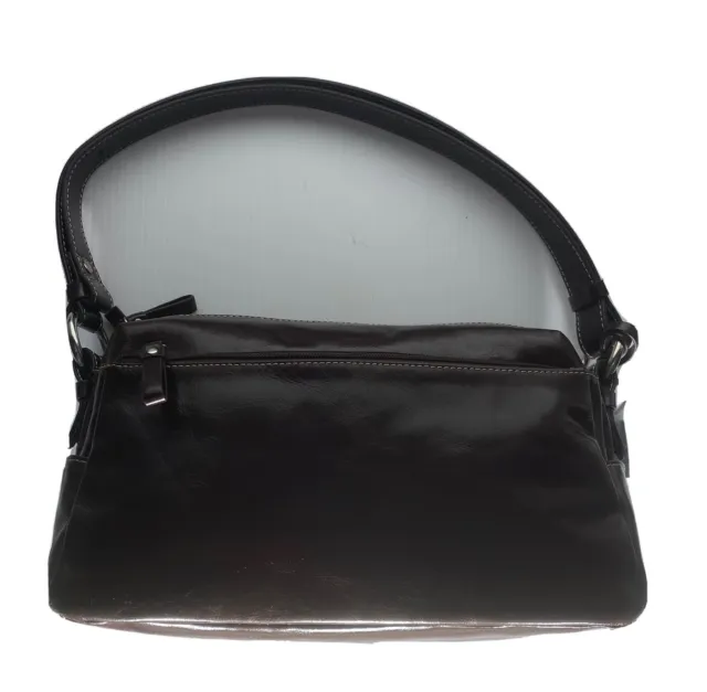 Giani Bernini Brown Leather Handbag Purse Satchel Convertible Strap
