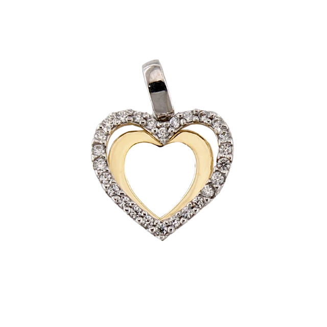 Pendentif Charm Corne Porte-Bonheur En Or Blanc 18 Carats - 3 Cm - Marque Fichera Preziosi - Neuf Étiqueté