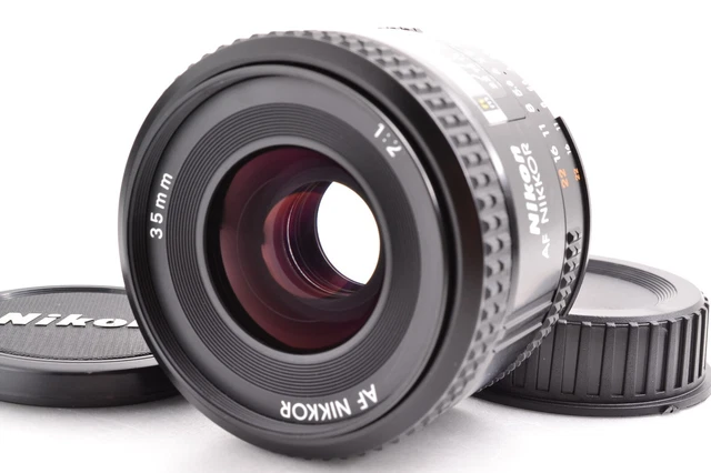 Near Mint Nikon Nikkor AF 35mm f/2 Wide Angle Lens Prime SLR Auto Focus Japan