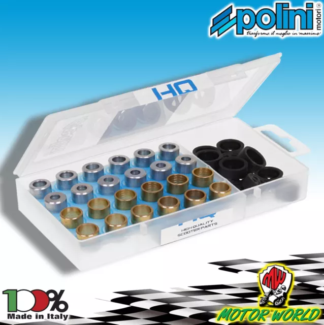 242.411 Kit Taratura Polini Serie Rulli Massette Variatore 16X13 Gr 3,5 4 4,5 5