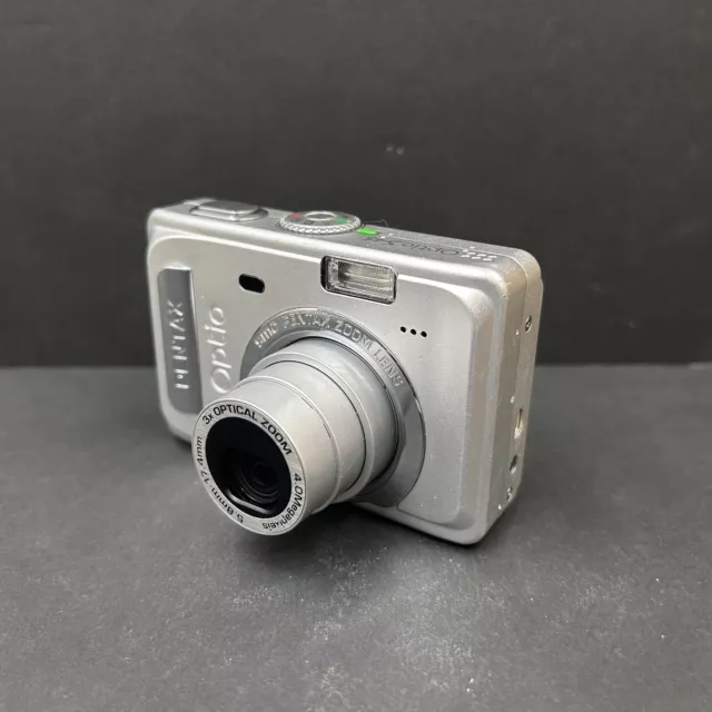Pentax Optio S45 Silver 4.0MP 2.5" 3x LCD Optical Zoom Compact Digital Camera