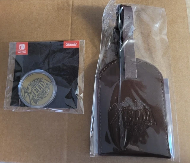NINTENDO ZELDA TEARS of the Kingdom Collectors Coin and Luggage Tag