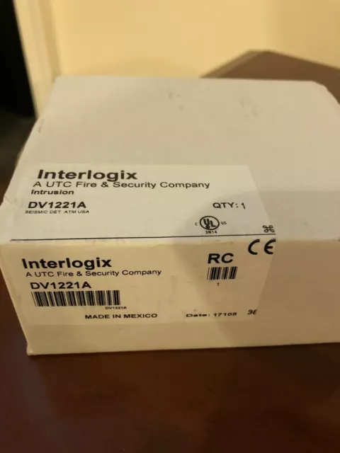 Interlogix Security Dv1221A Seismic Vibration Detector Alarm 