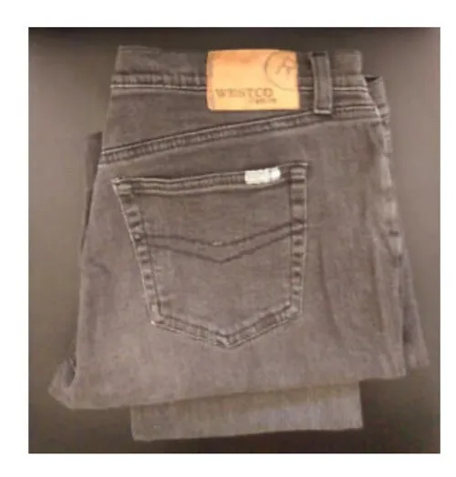 Vintage Westco Ladies Grey stretch straight leg Jeans Size 16
