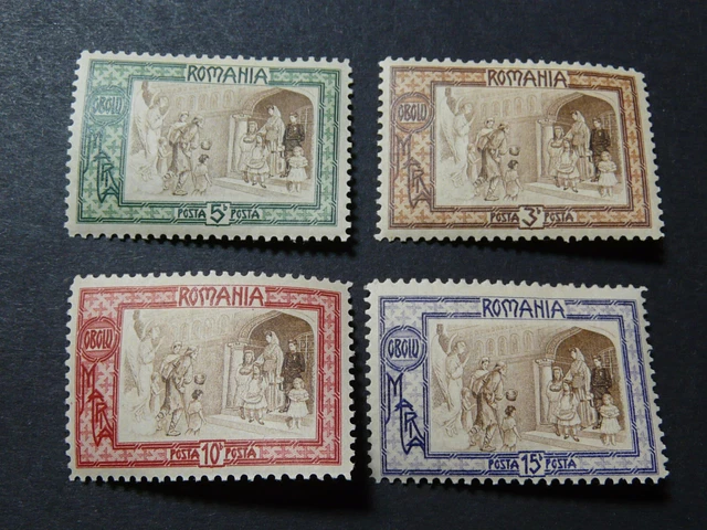 Rumänien (W), Mi.-Nr.: 208-211  , Falz , MLH, KW: 20,00
